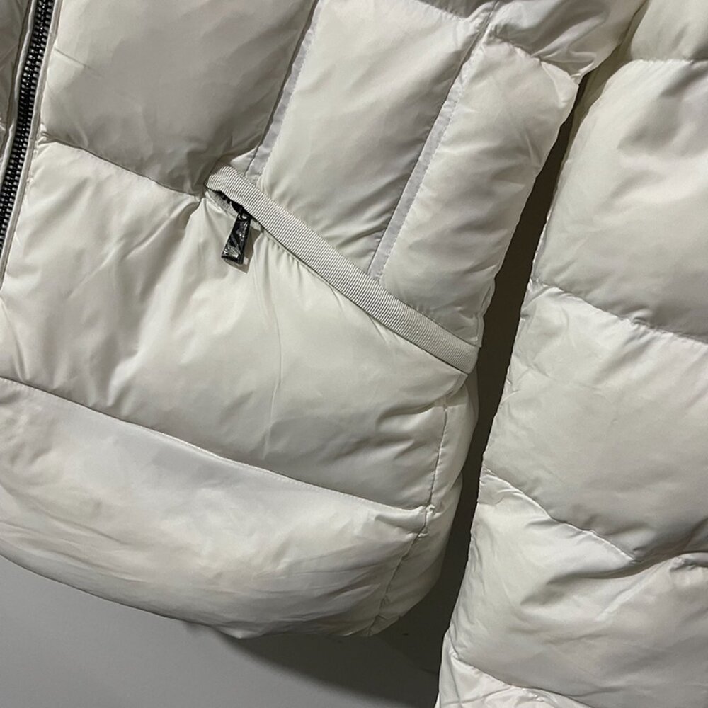 Moncler Boed Hooded Shearling-Trimmed Short Down Jacket - Picture 4 of 11